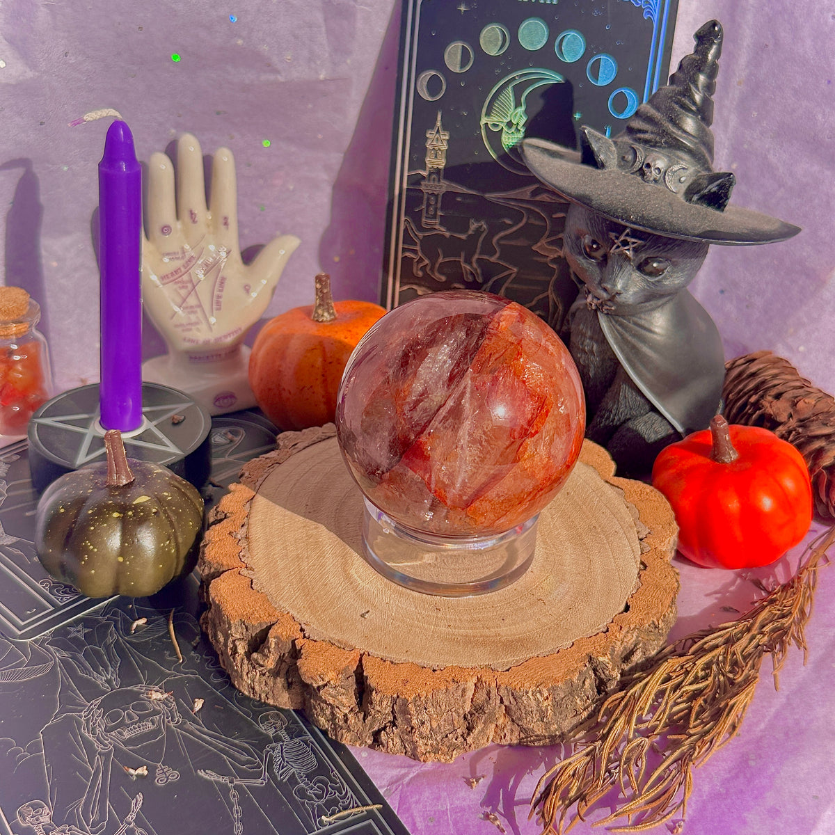 fire quartz sphere