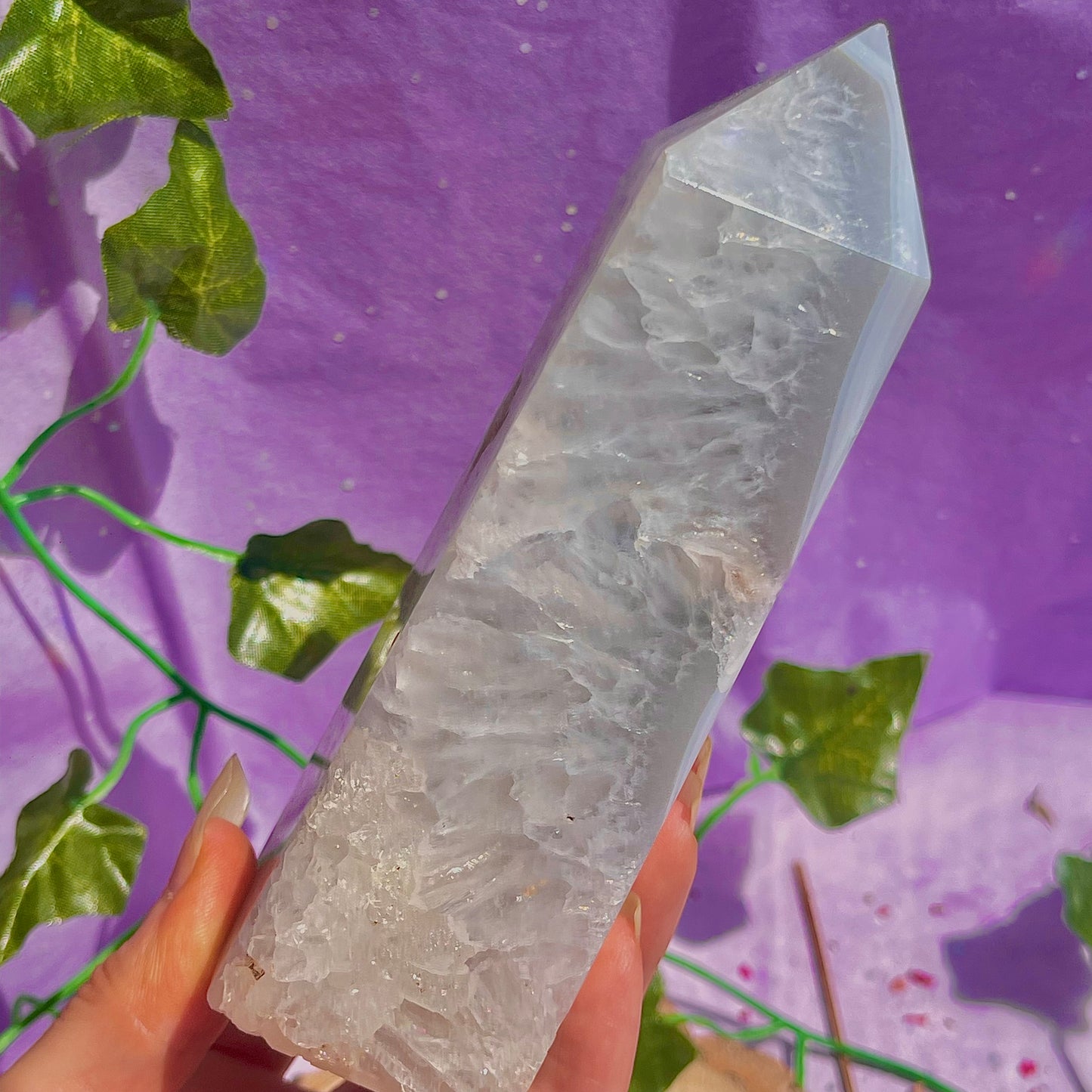druzy agate tower