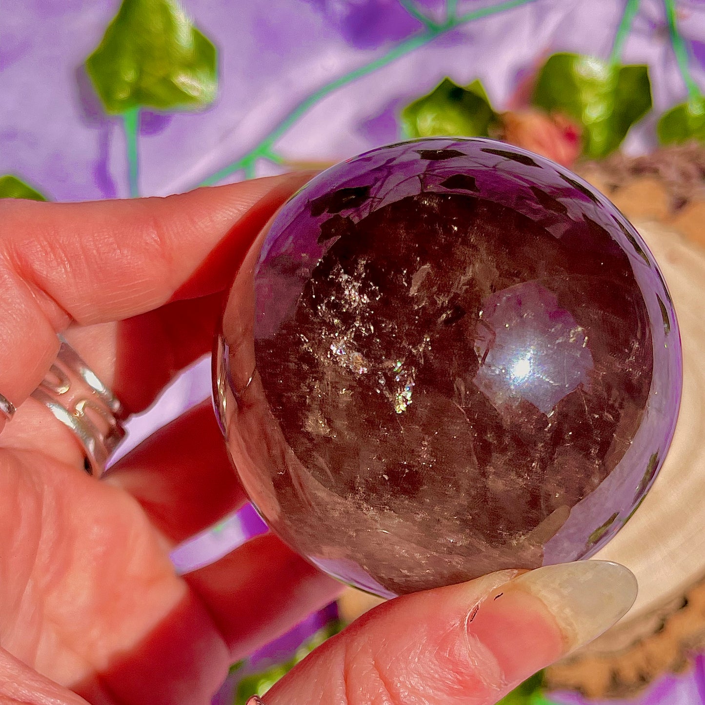 smoky quartz sphere