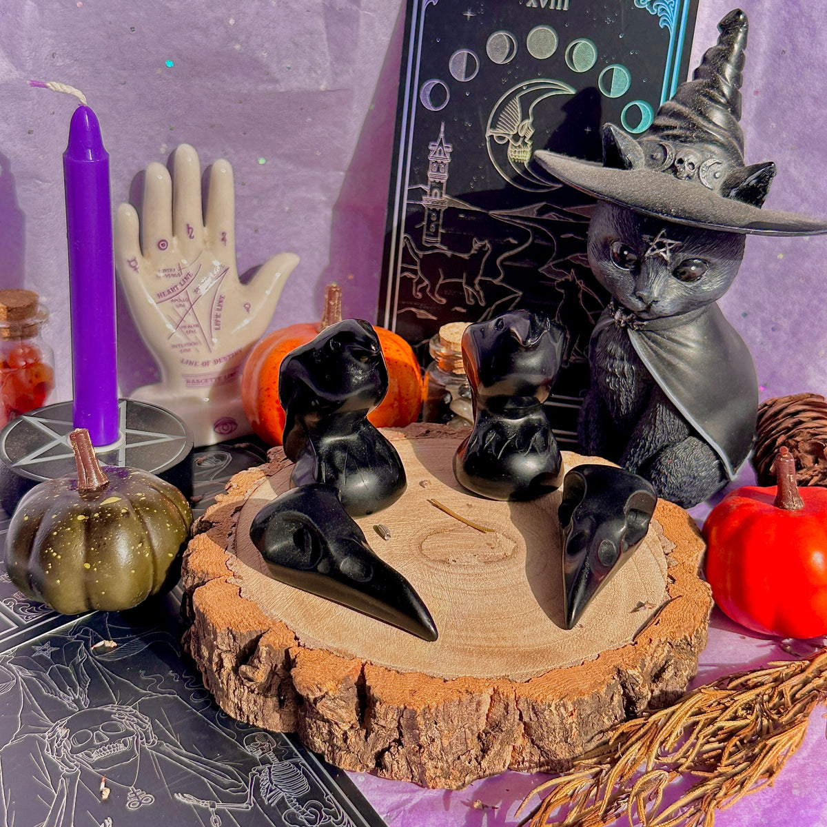 obsidian raven carvings ~ choose your own