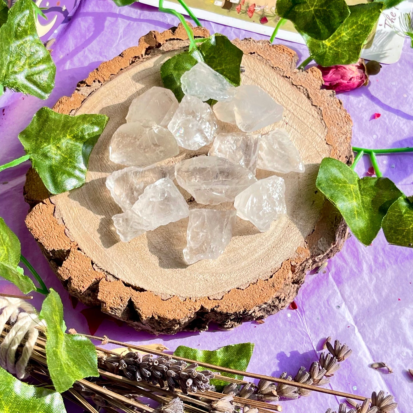 raw/rough mini clear quartz