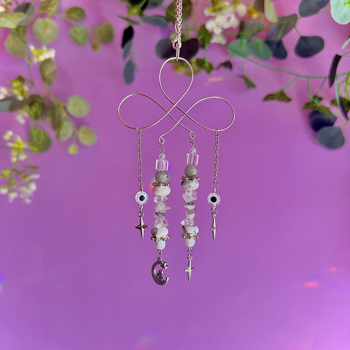 stars crossed car charm