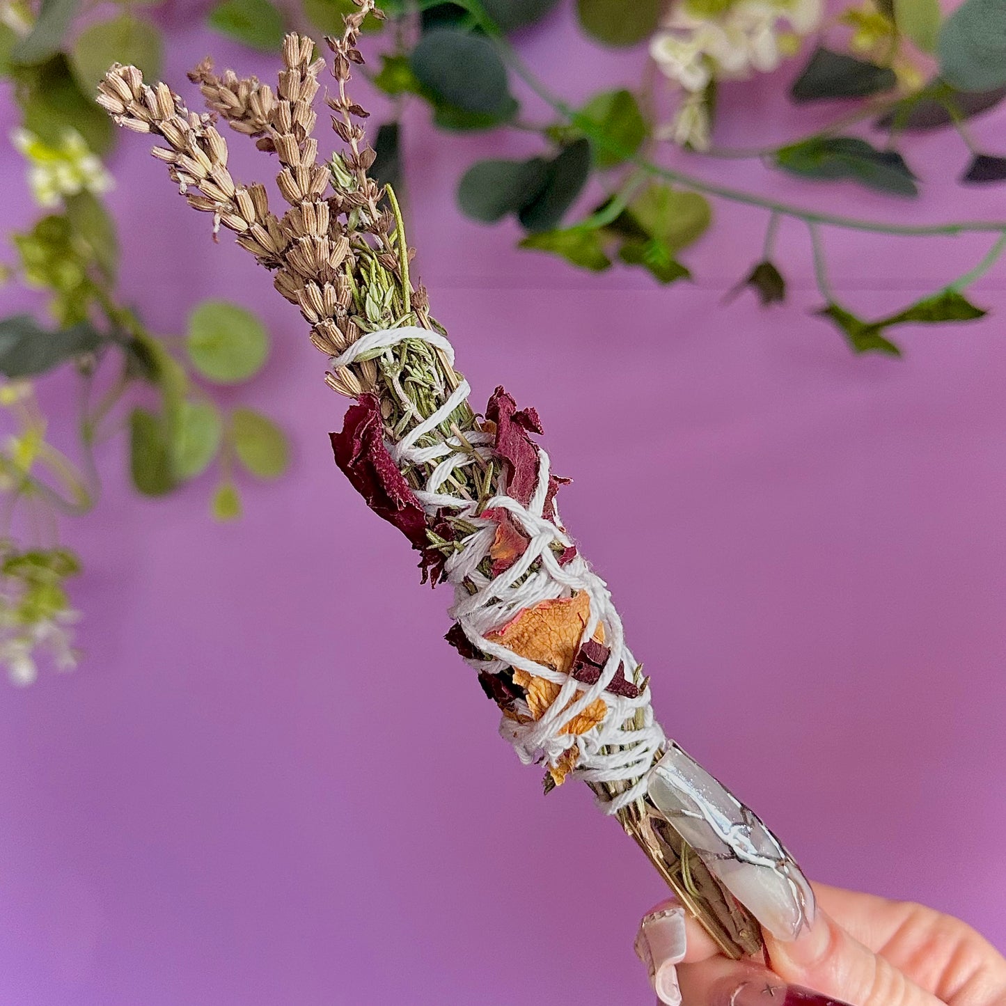 handmade herbal cleansing wands