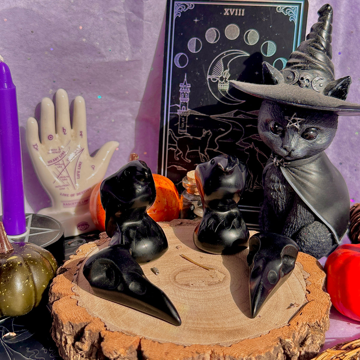 obsidian raven carvings ~ choose your own