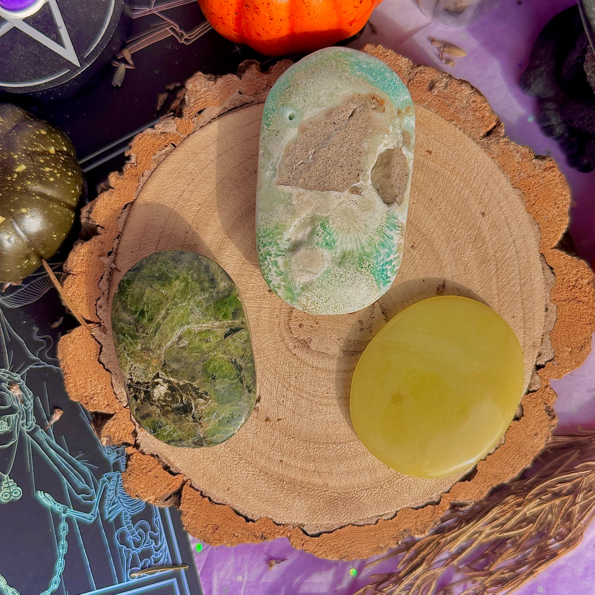 green palm stones ~ choose your own
