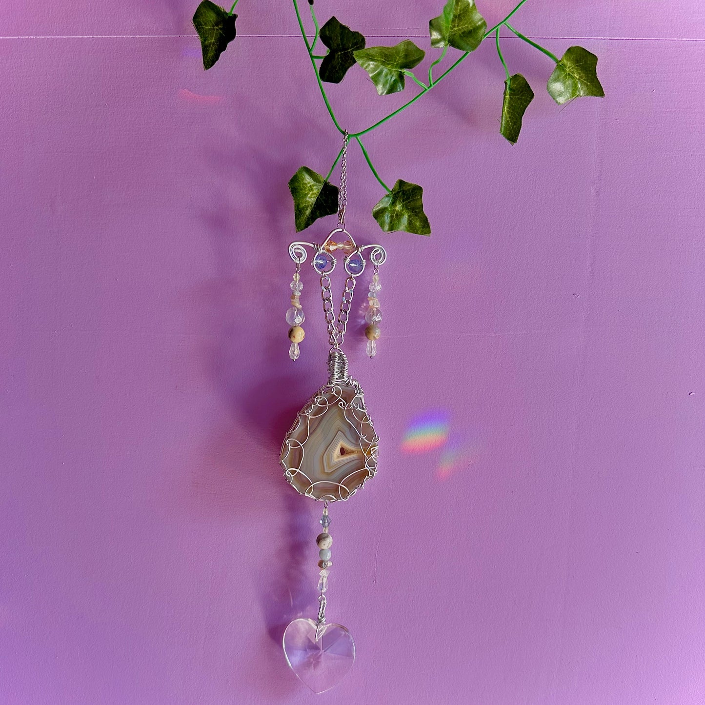 beach sunset suncatcher