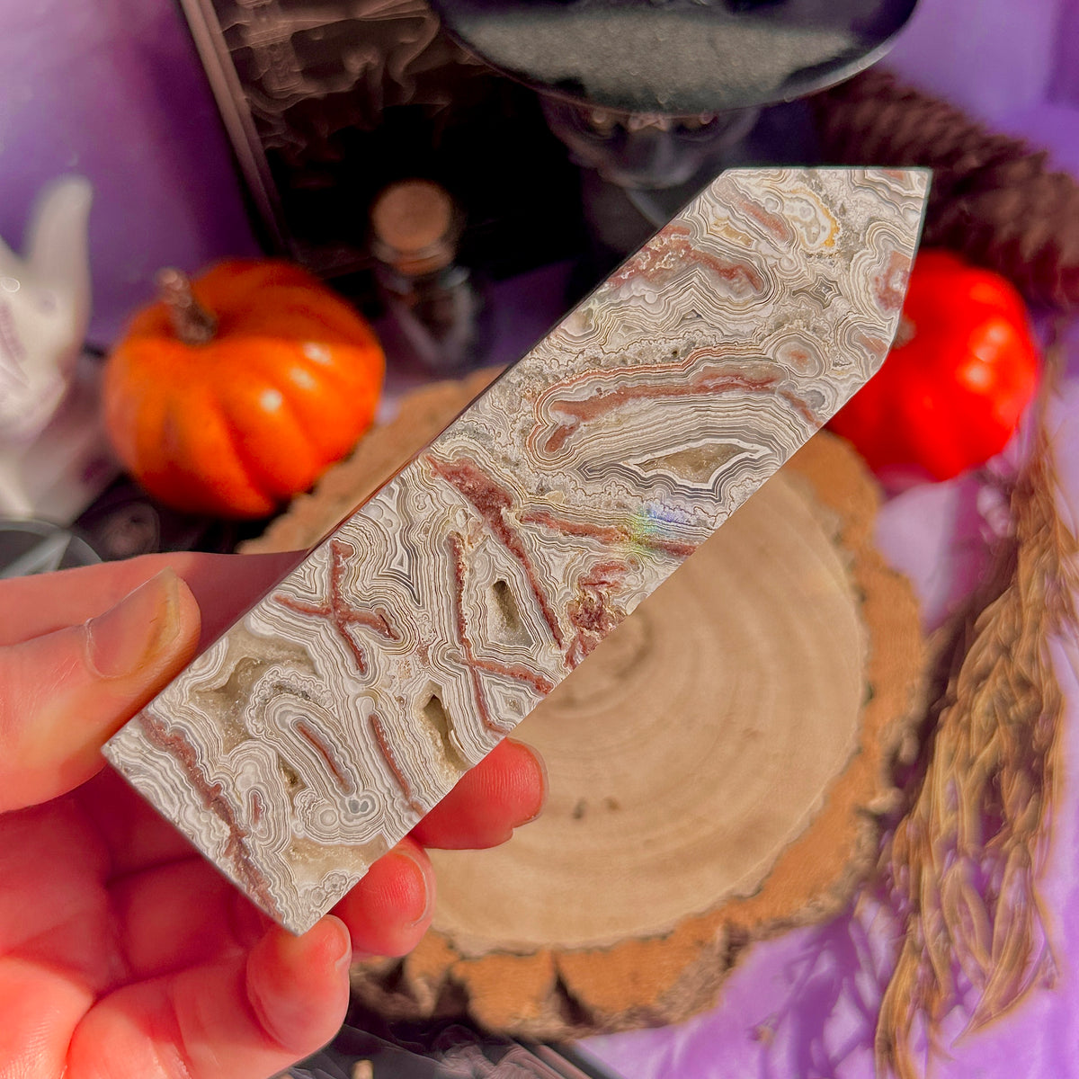 crazy lace agate tower