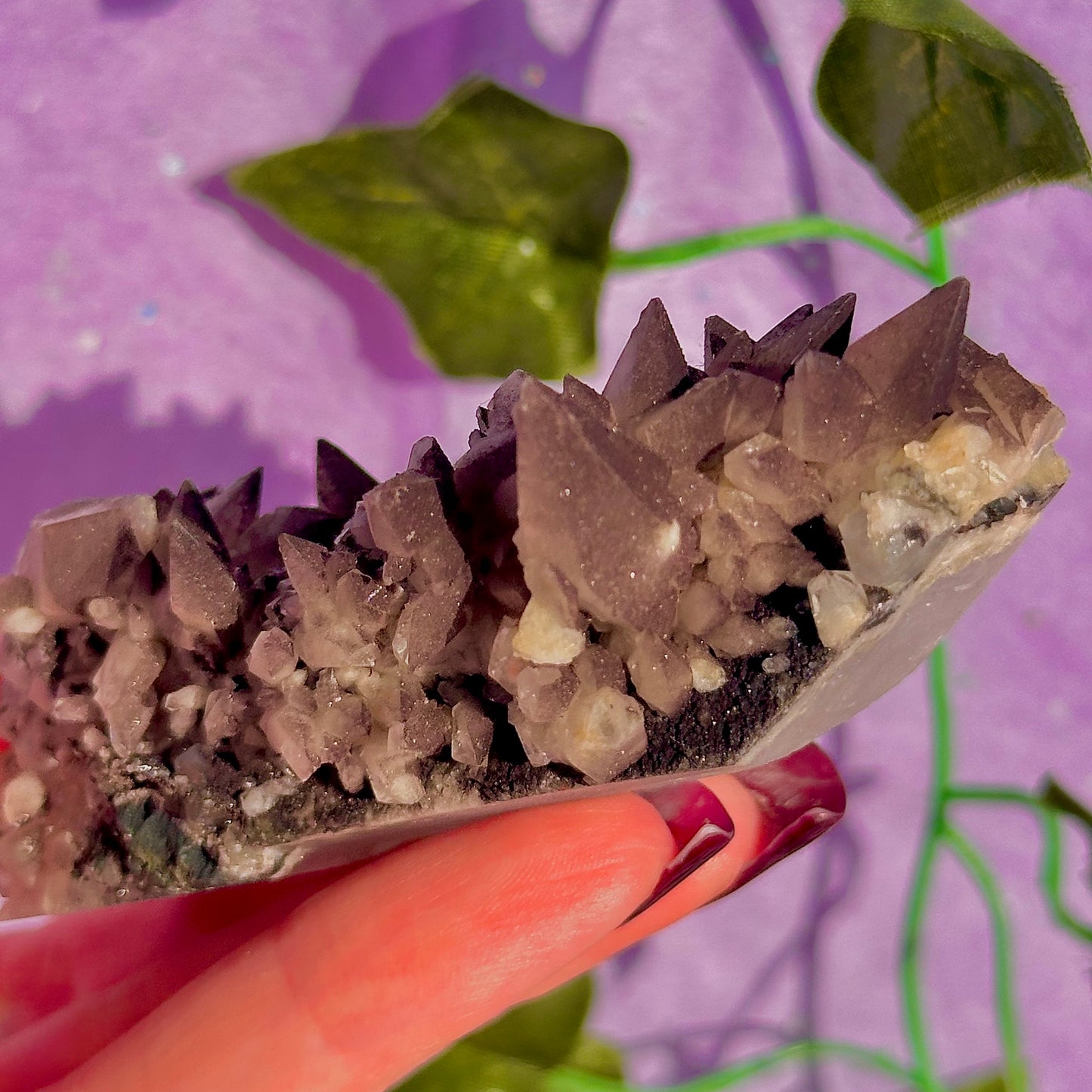 tigers tooth / dogs tooth calcite cluster specimen