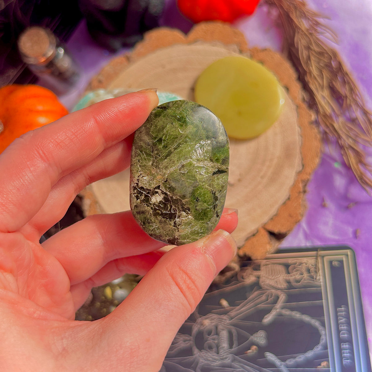 green palm stones ~ choose your own