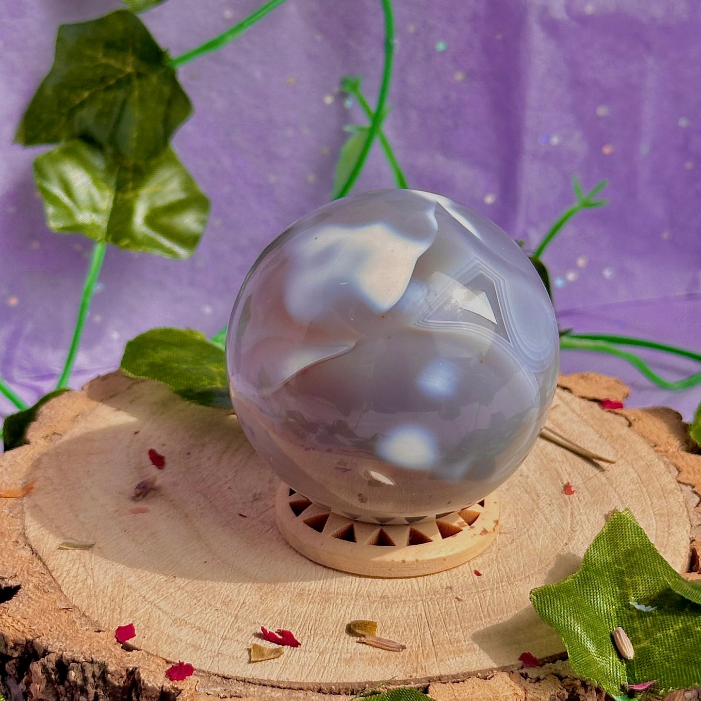 orca agate sphere
