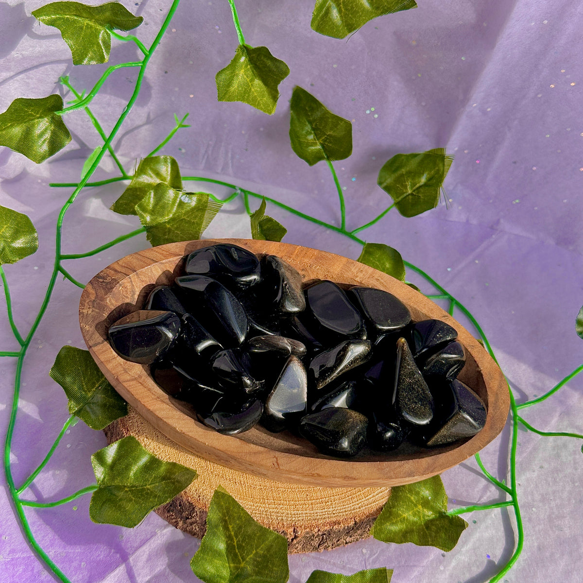 mixed obsidian tumbles ~ preloved