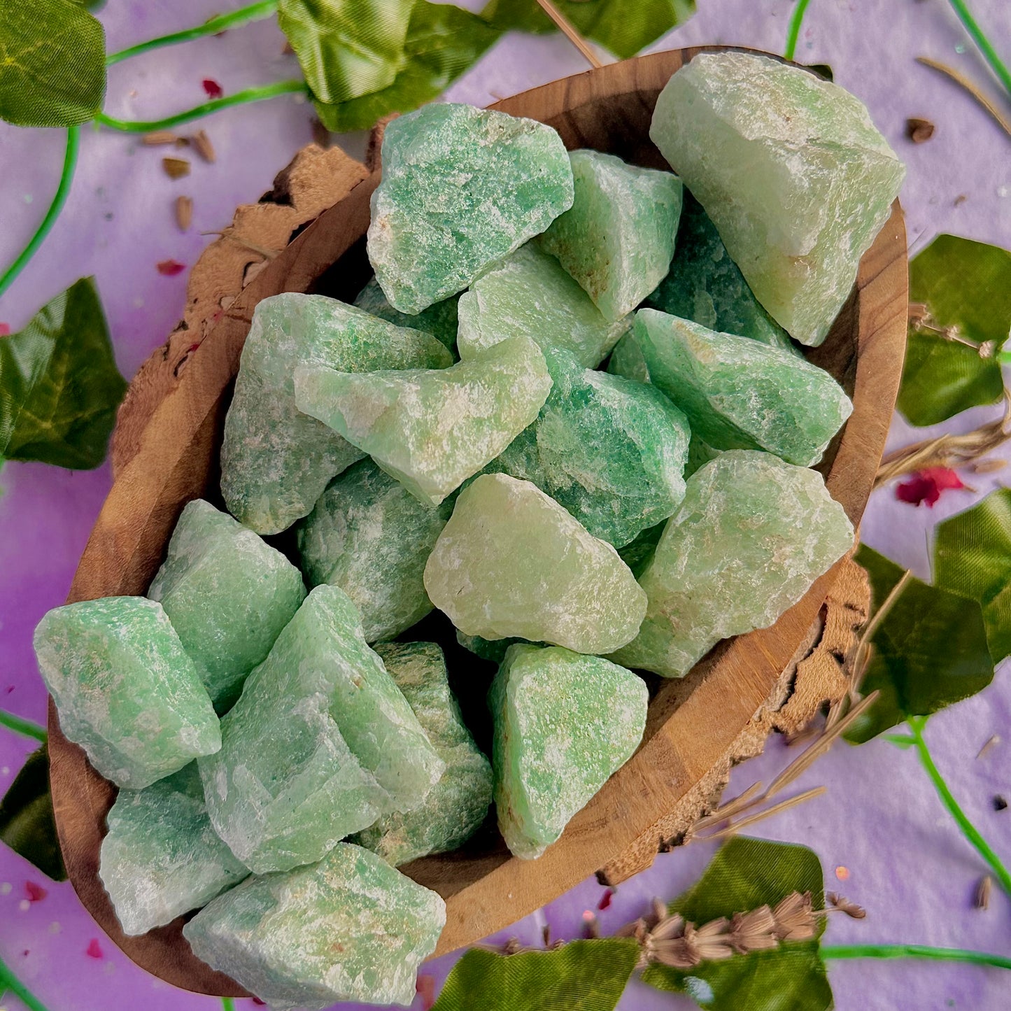 raw/rough green aventurine
