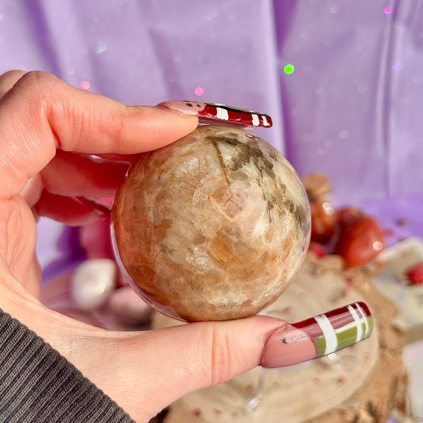 pink moonstone sphere B