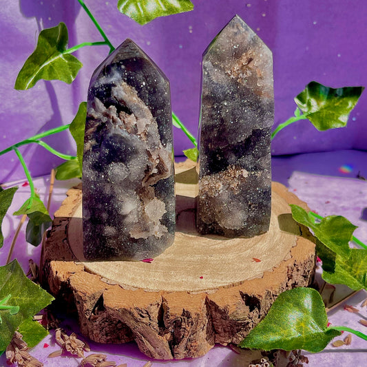 sphalerite druzy towers ~ intuitively chosen