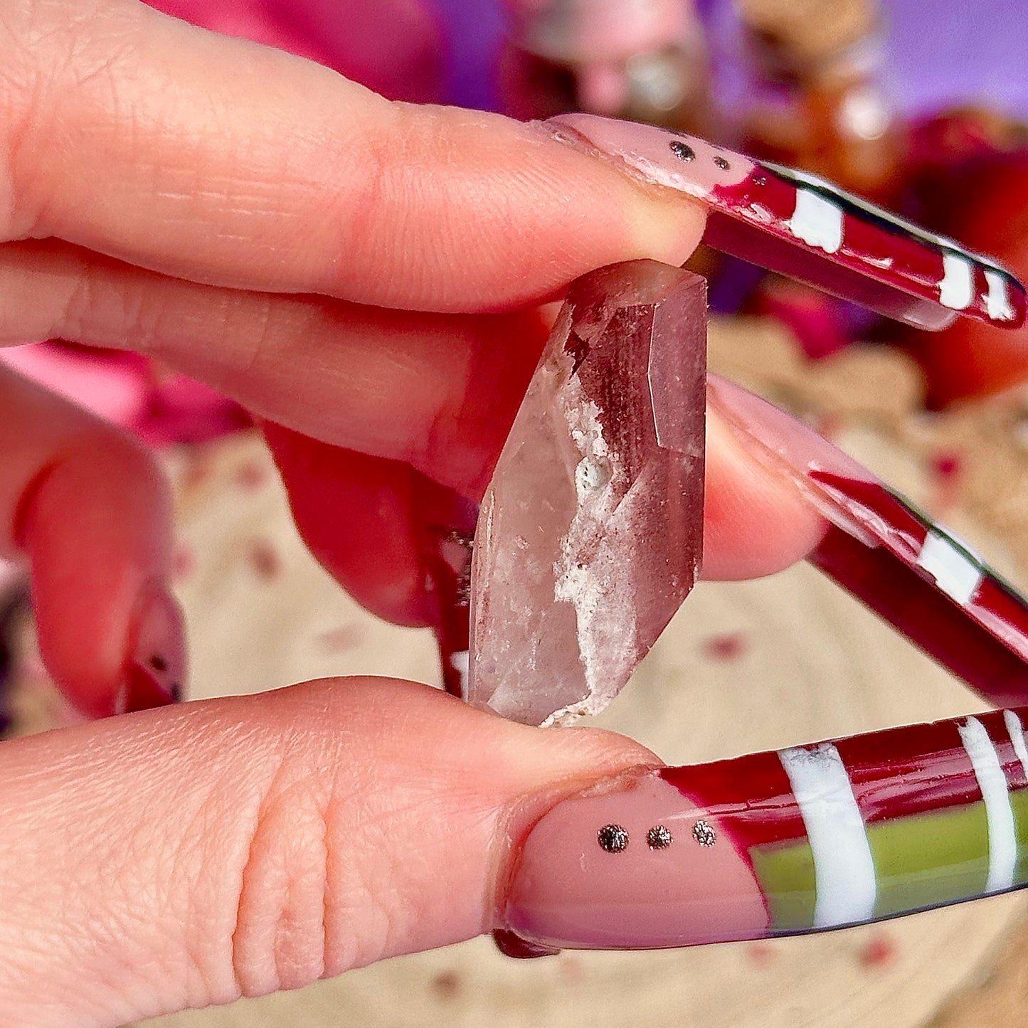 pink lithium quartz ~ choose your own