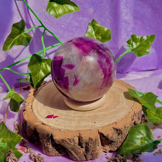 rainbow fluorite sphere B