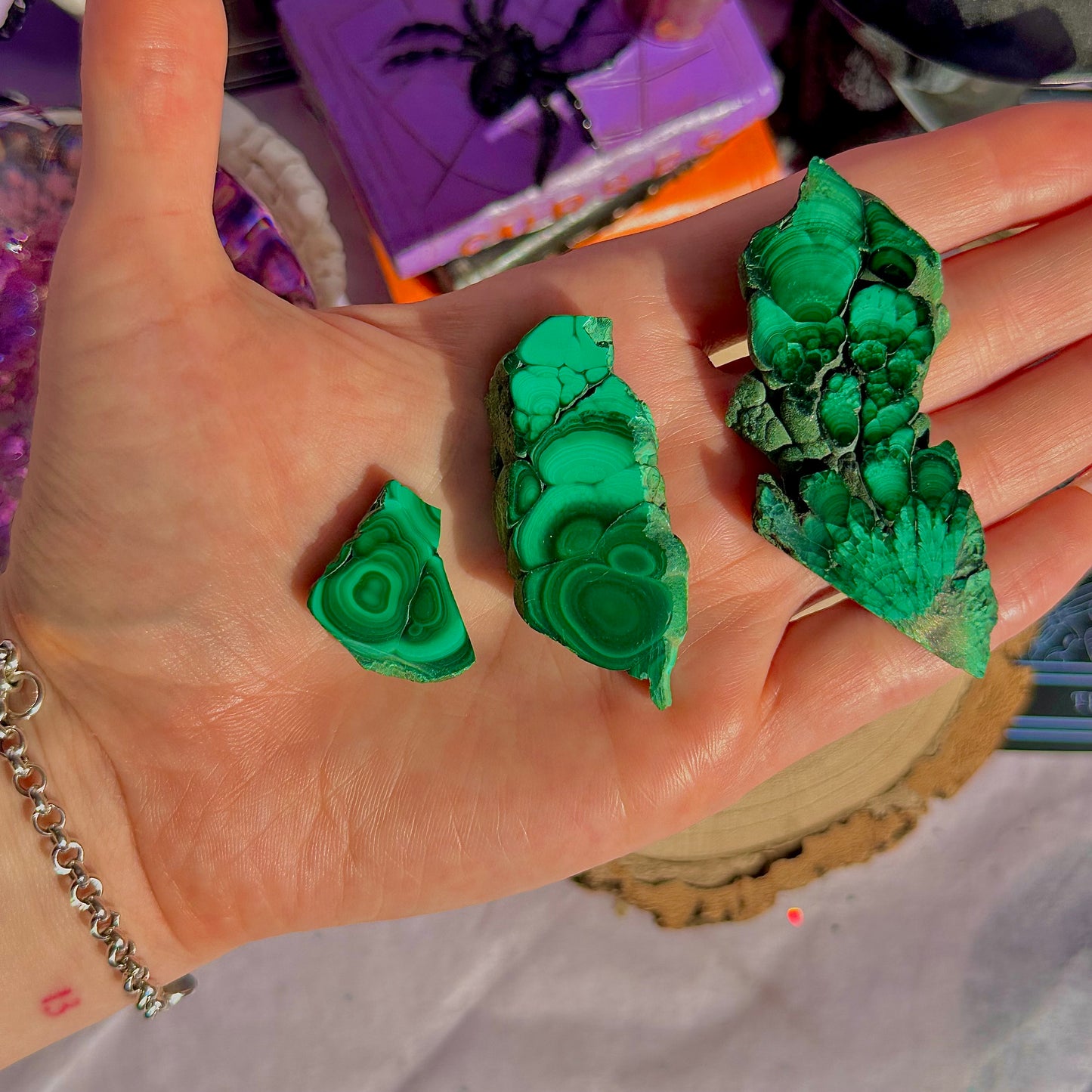dalles de malachite ~ choisissez la vôtre