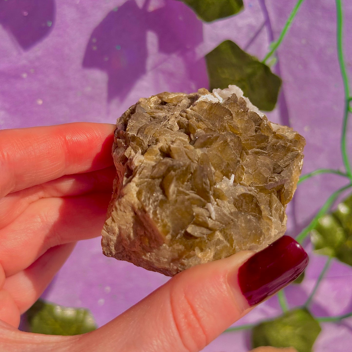bladed siderite dragon scale cluster specimen