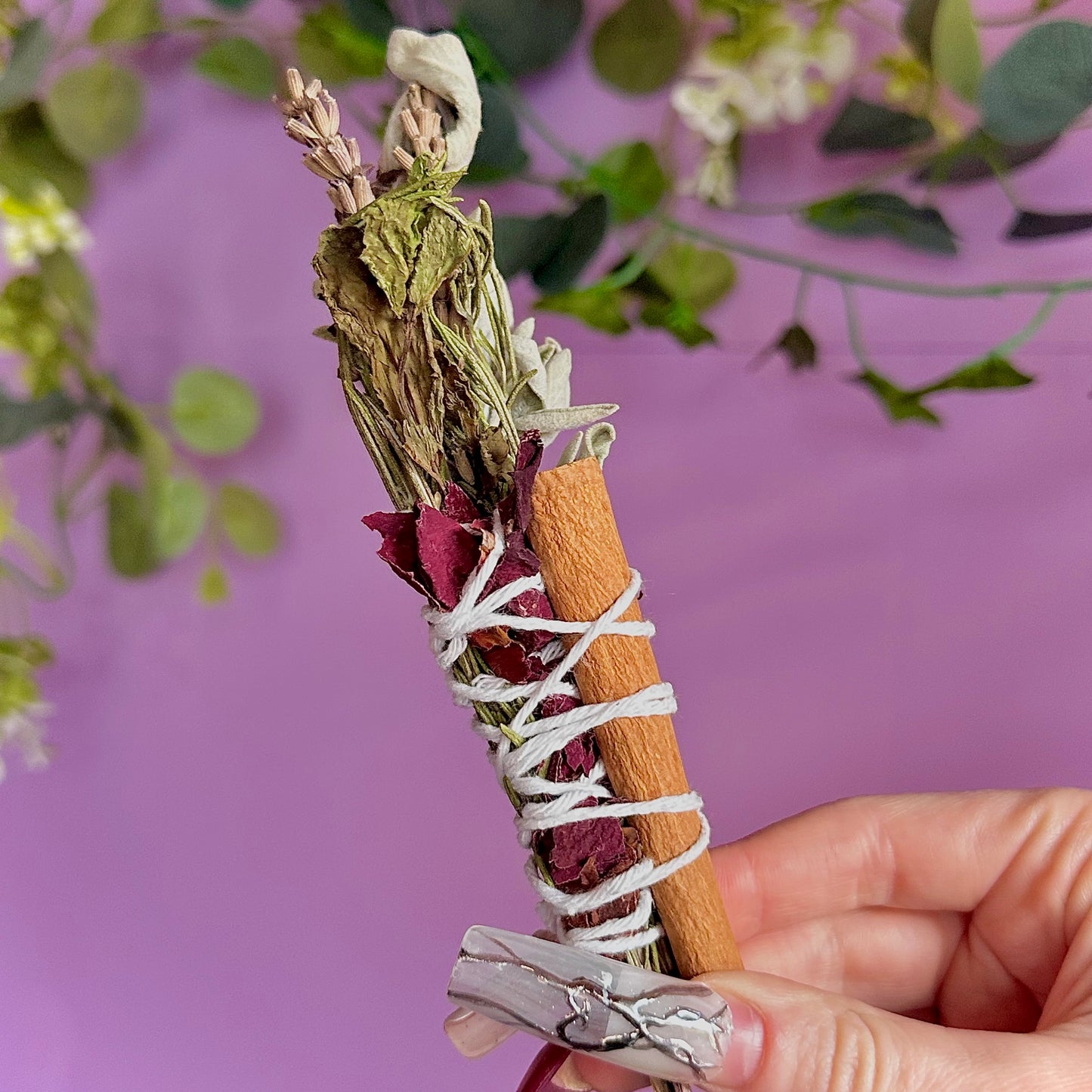 handmade herbal cleansing wands