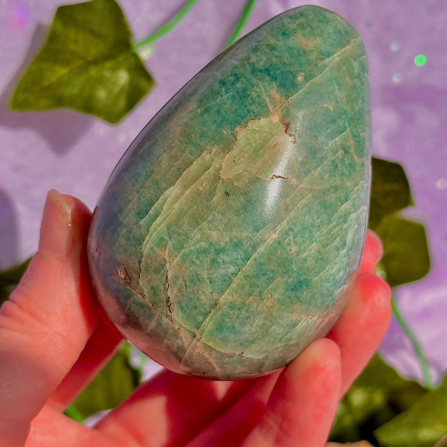 amazonite egg carving