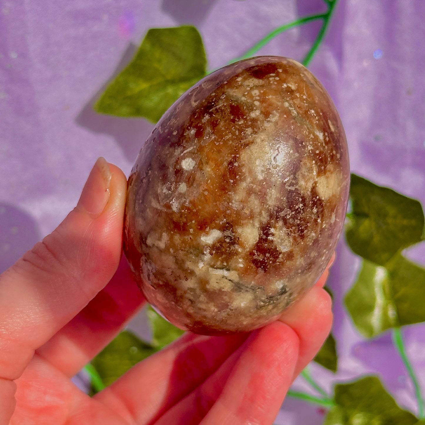 chocolate calcite egg carving