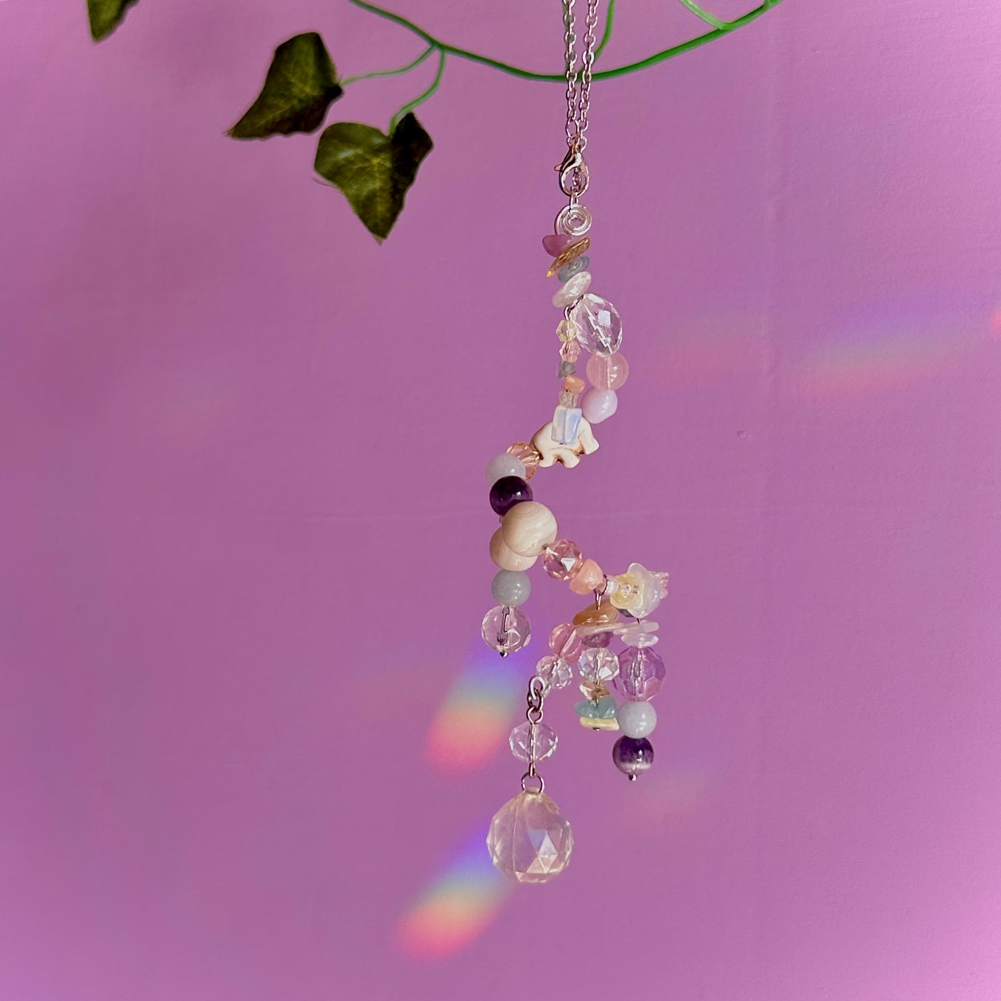pastel spiral suncatcher