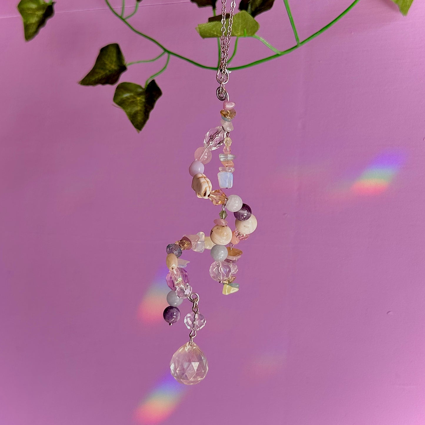 pastel spiral suncatcher