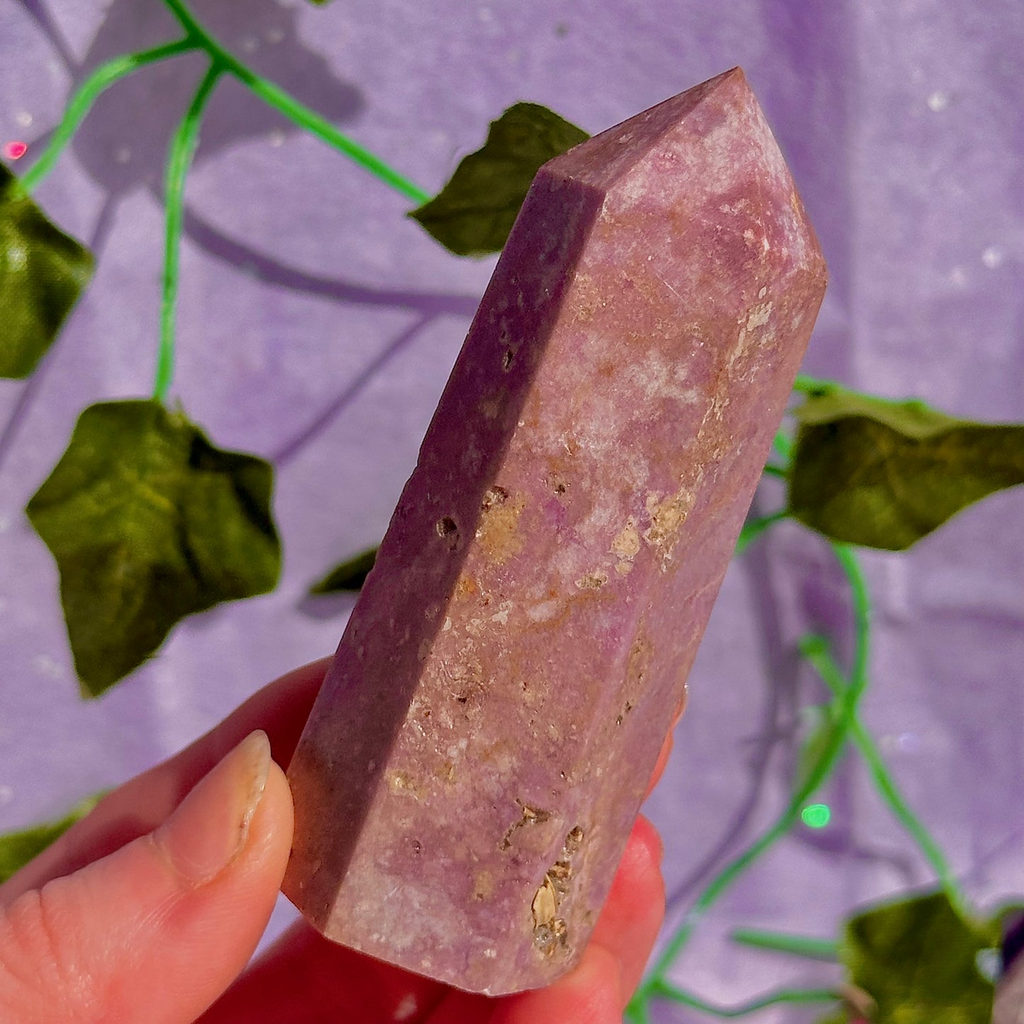 purple towers ~ lepidolite & phosphosiderite ~ choose your own