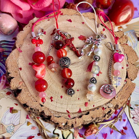 vintage love letter phone charms