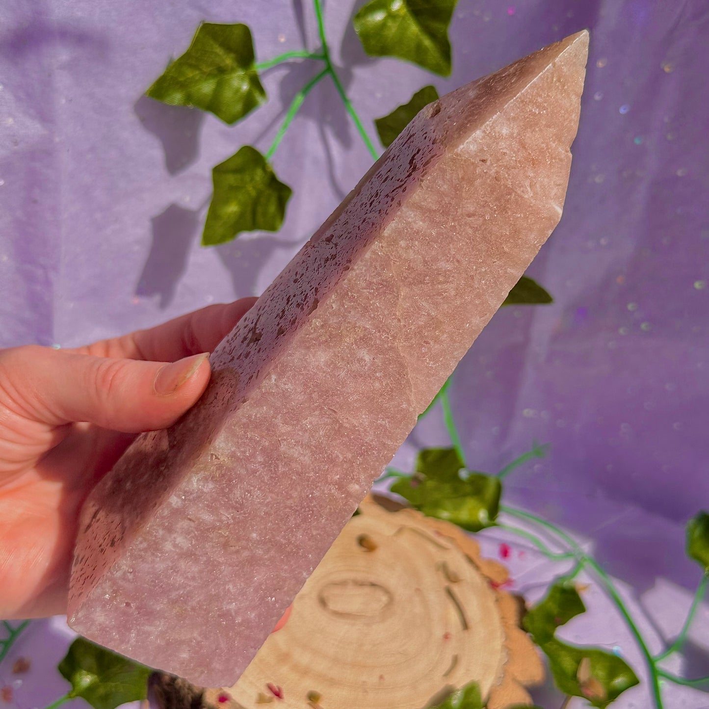 pink amethyst tower