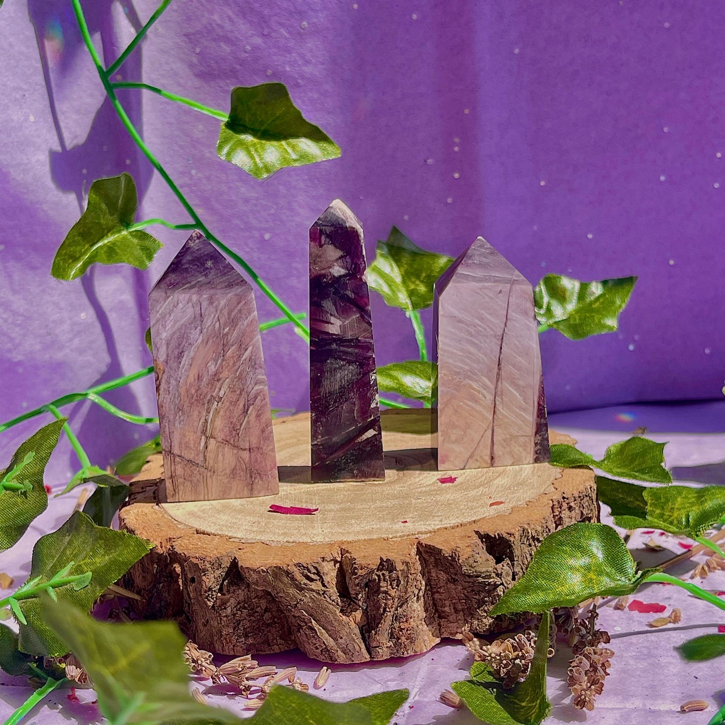 lepidolite towers ~ intuitively chosen