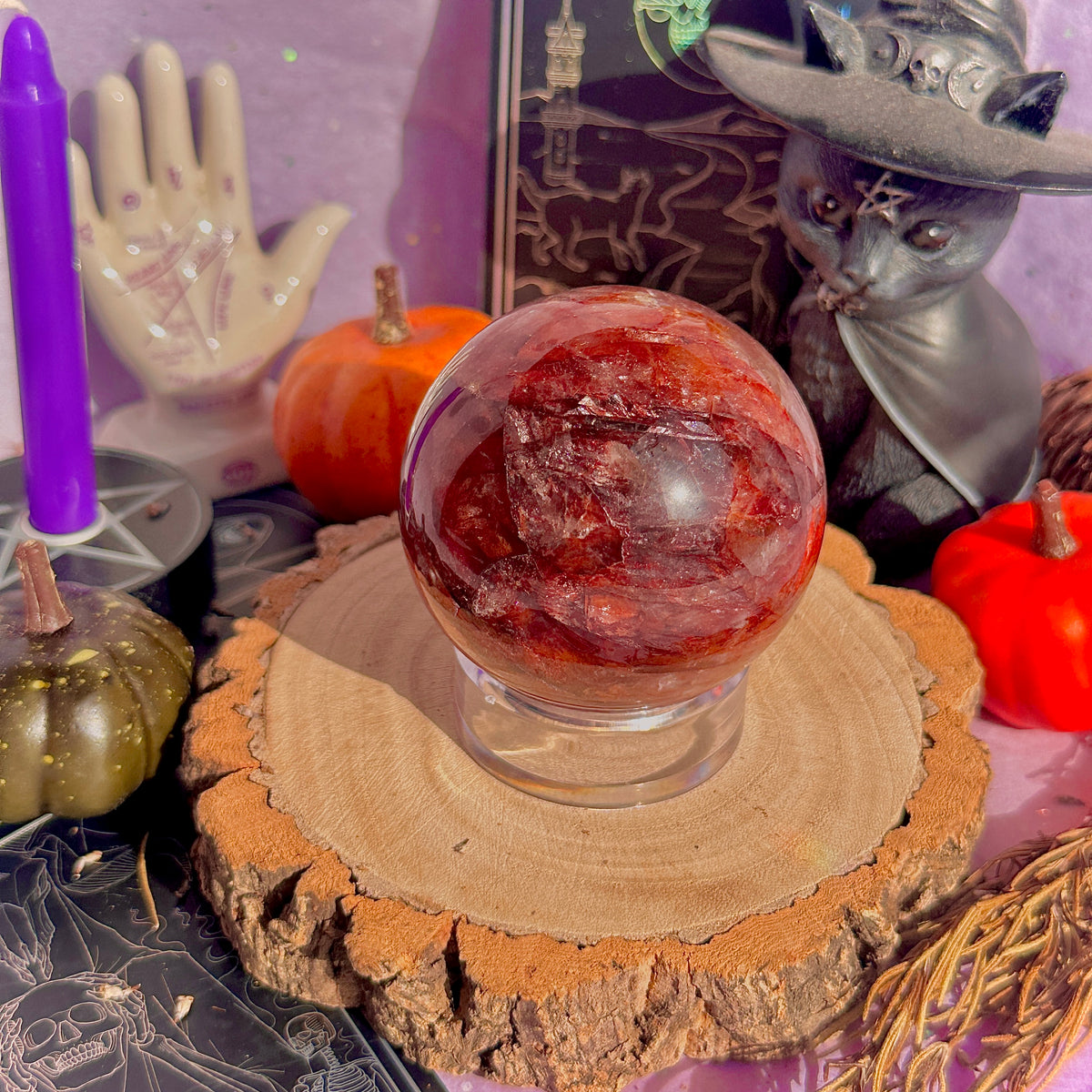 fire quartz sphere