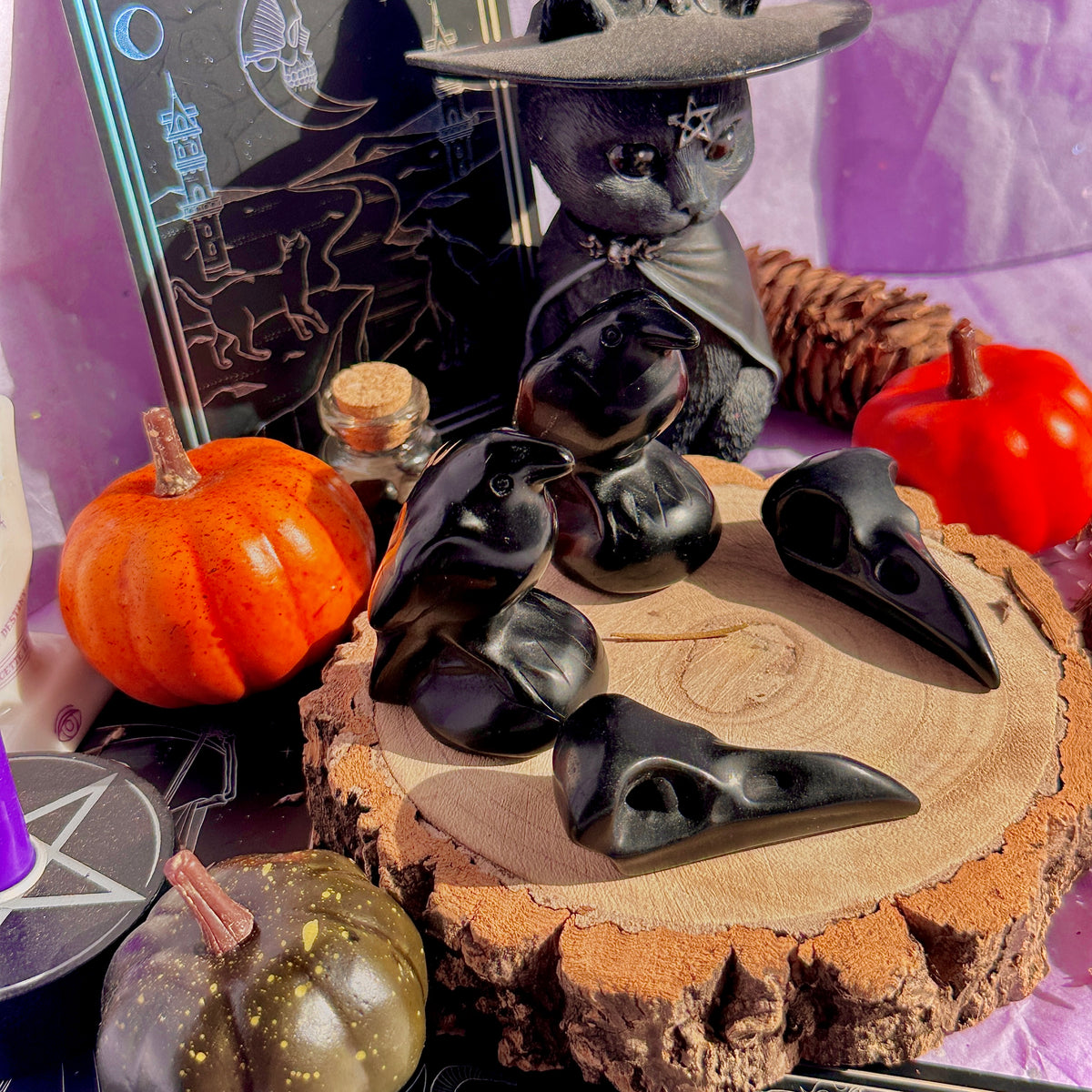 obsidian raven carvings ~ choose your own
