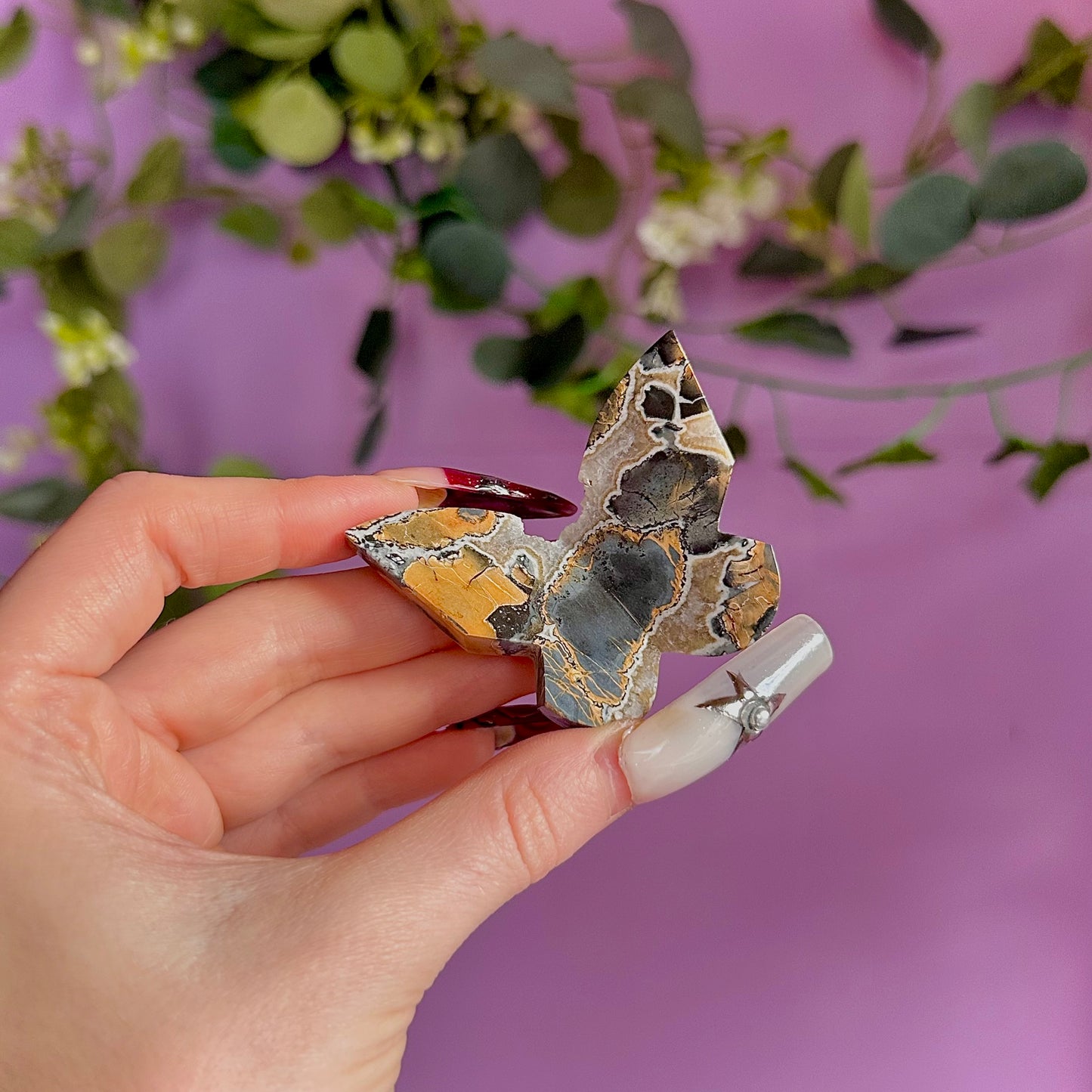 maligano jasper butterfly carving ~ choose your own