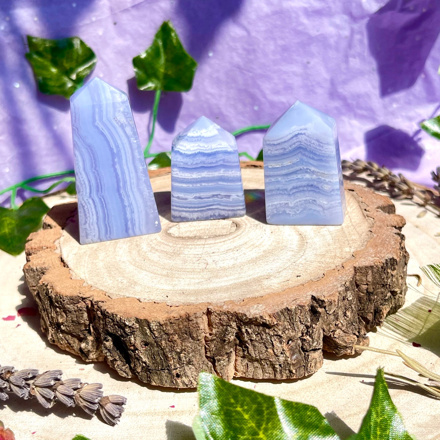 blue lace agate tower - choose your own