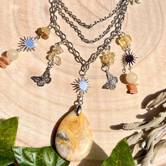 shining rays necklace