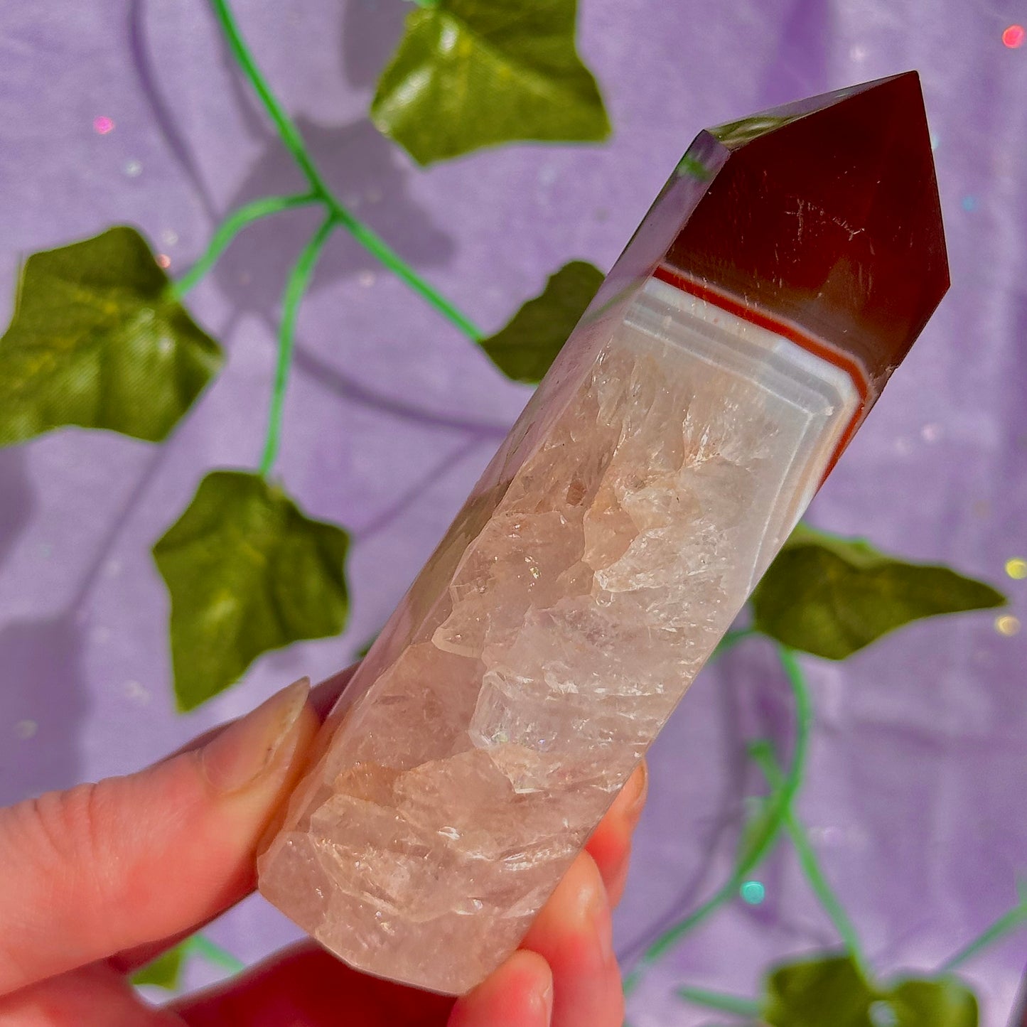 pink/red towers ~ pink opal, rhodonite & carnelian ~ choose your own