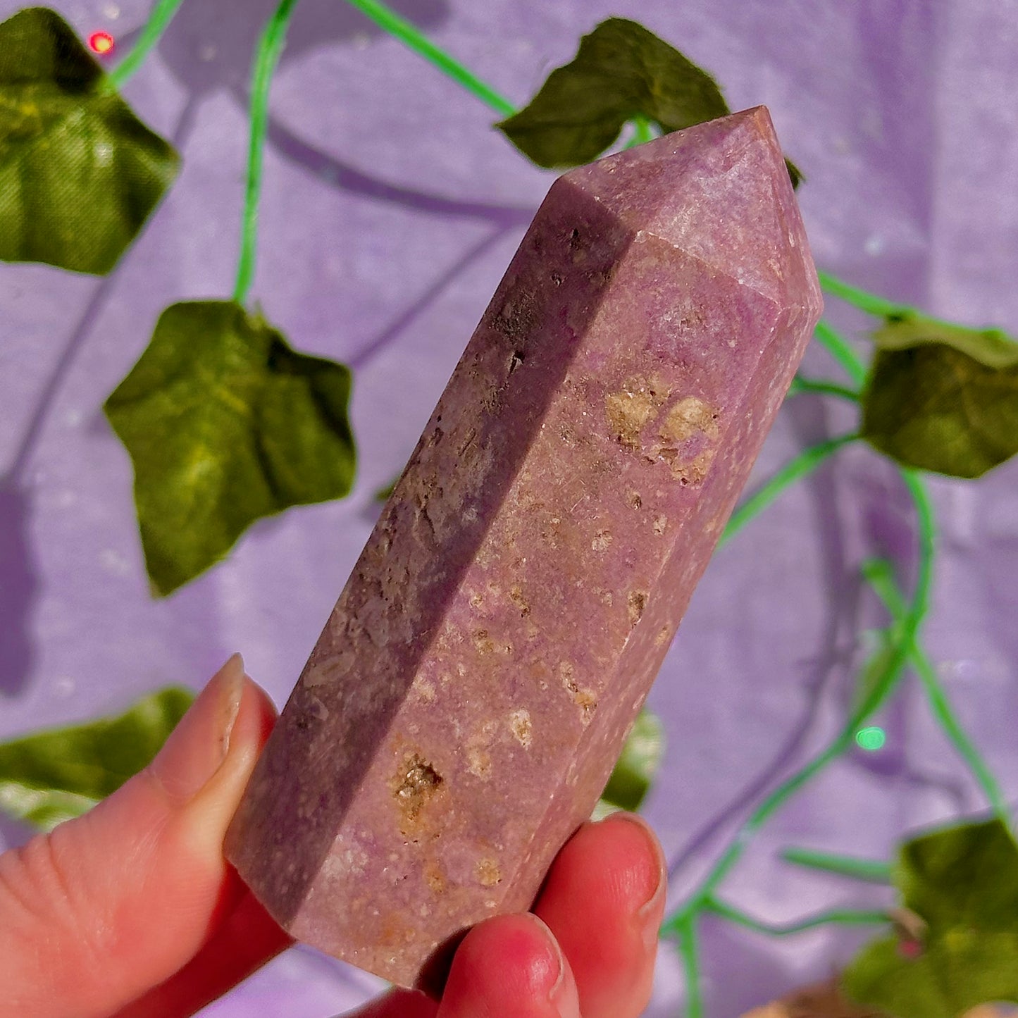 purple towers ~ lepidolite & phosphosiderite ~ choose your own