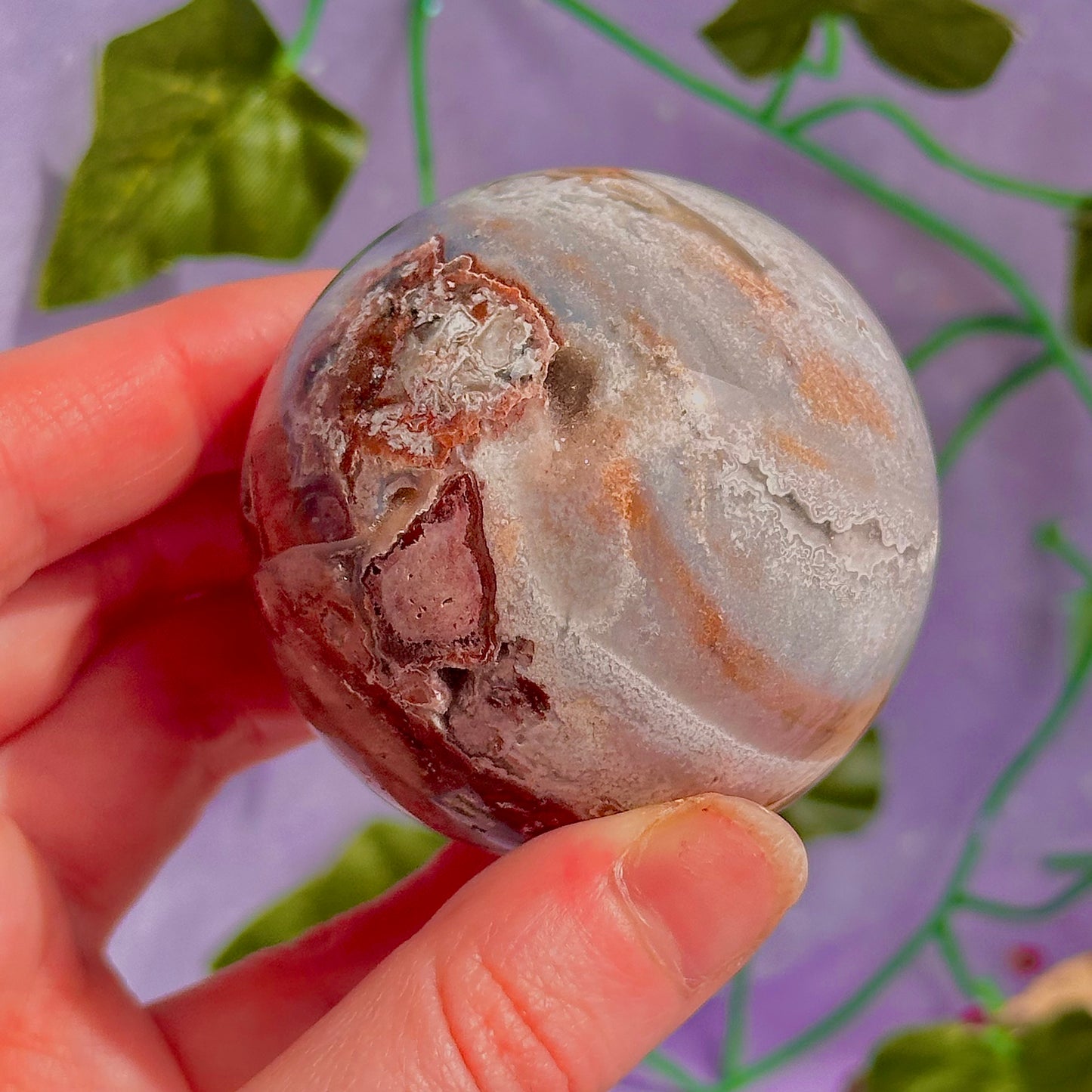 mexican agate sphere