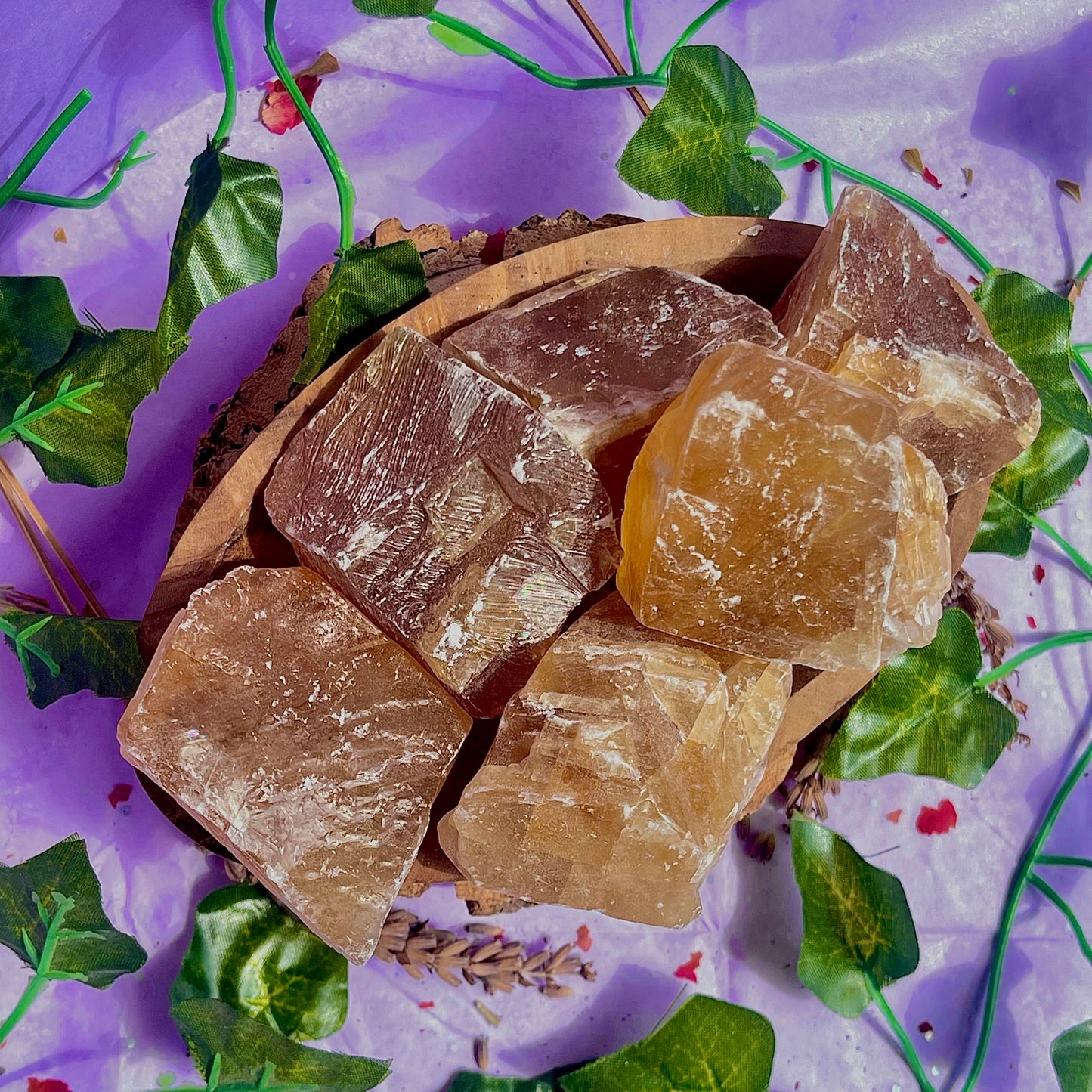 honey calcite raw/rough