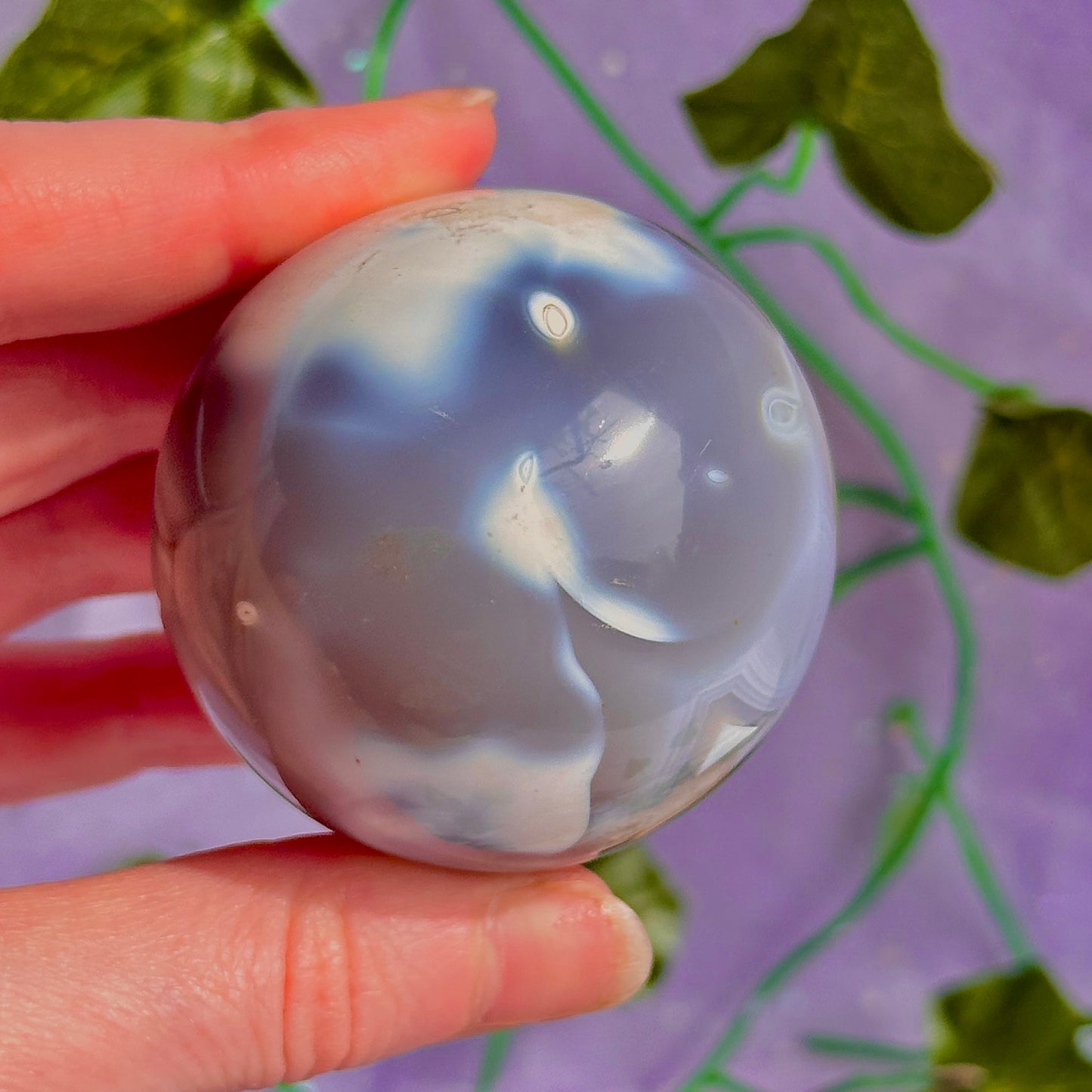 orca agate sphere