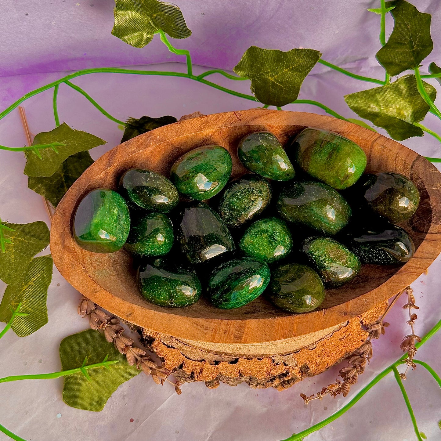 green fuchsite tumbles