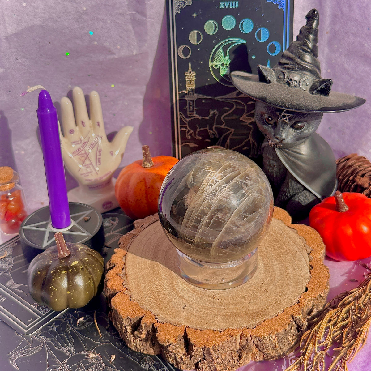 black moonstone sphere