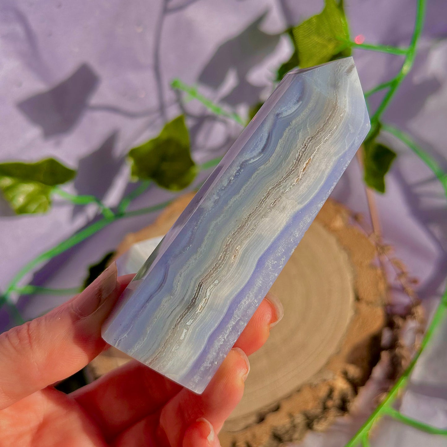 blue lace agate tower ~ intuitively chosen