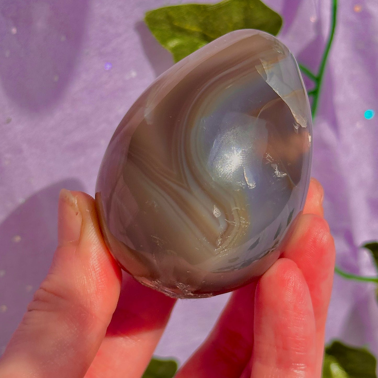 orca agate egg carving