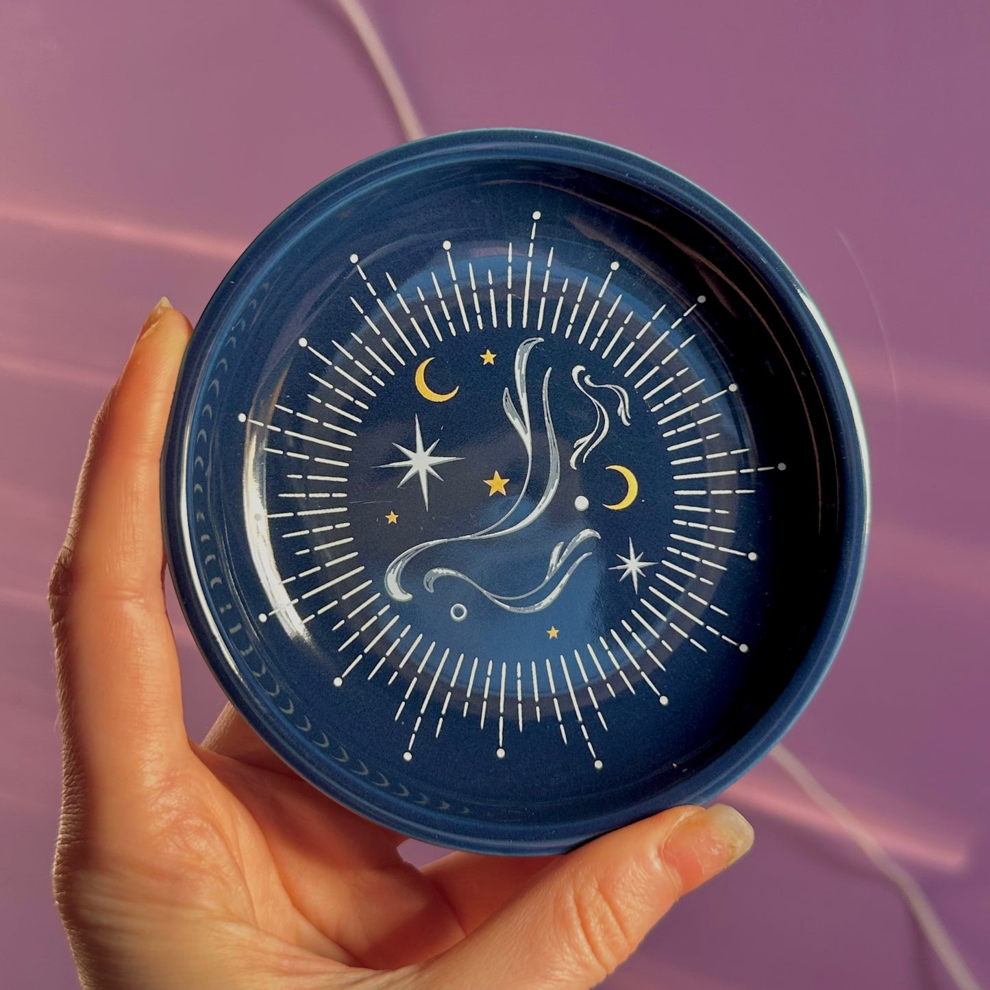 blue moon stacking trinket dish