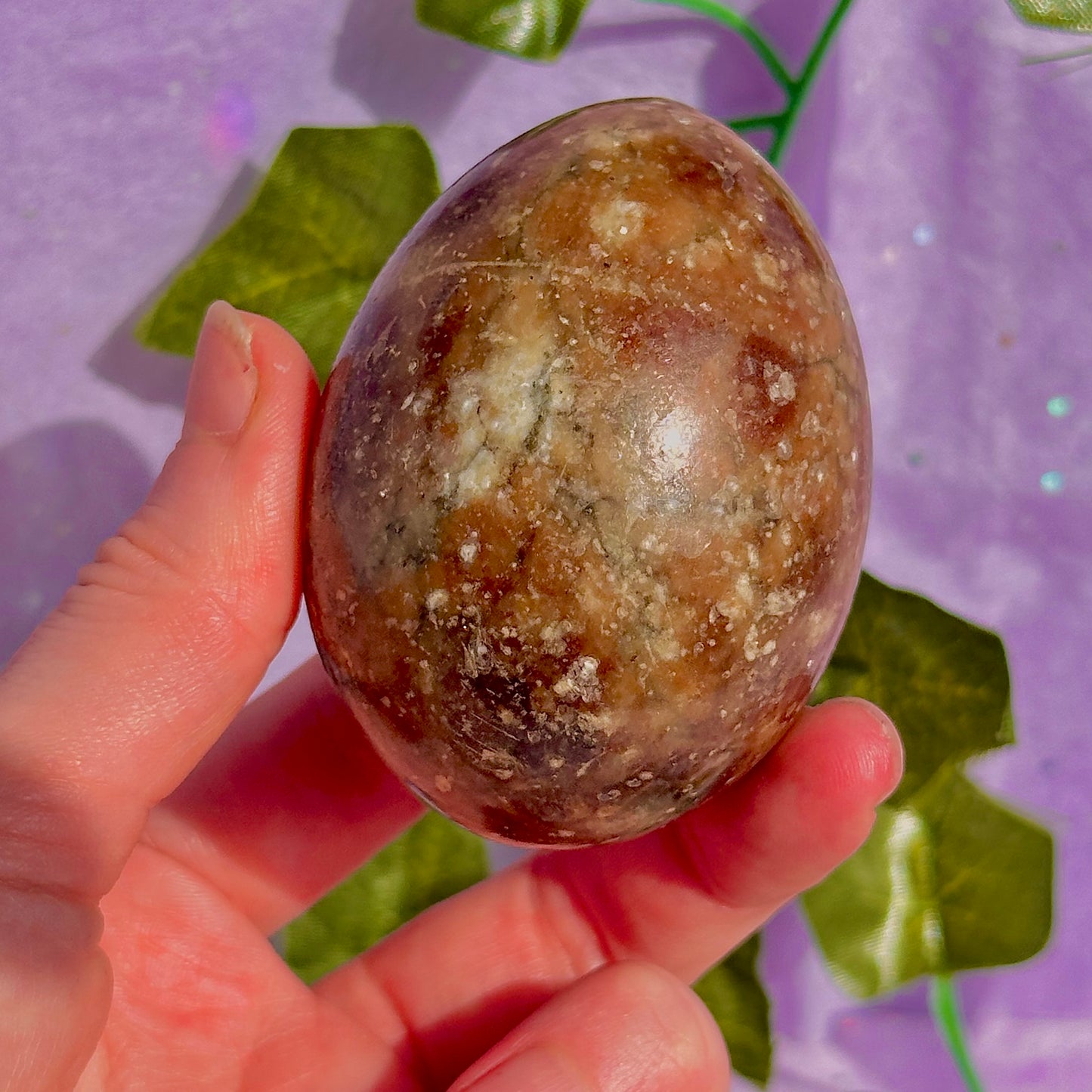 chocolate calcite egg carving