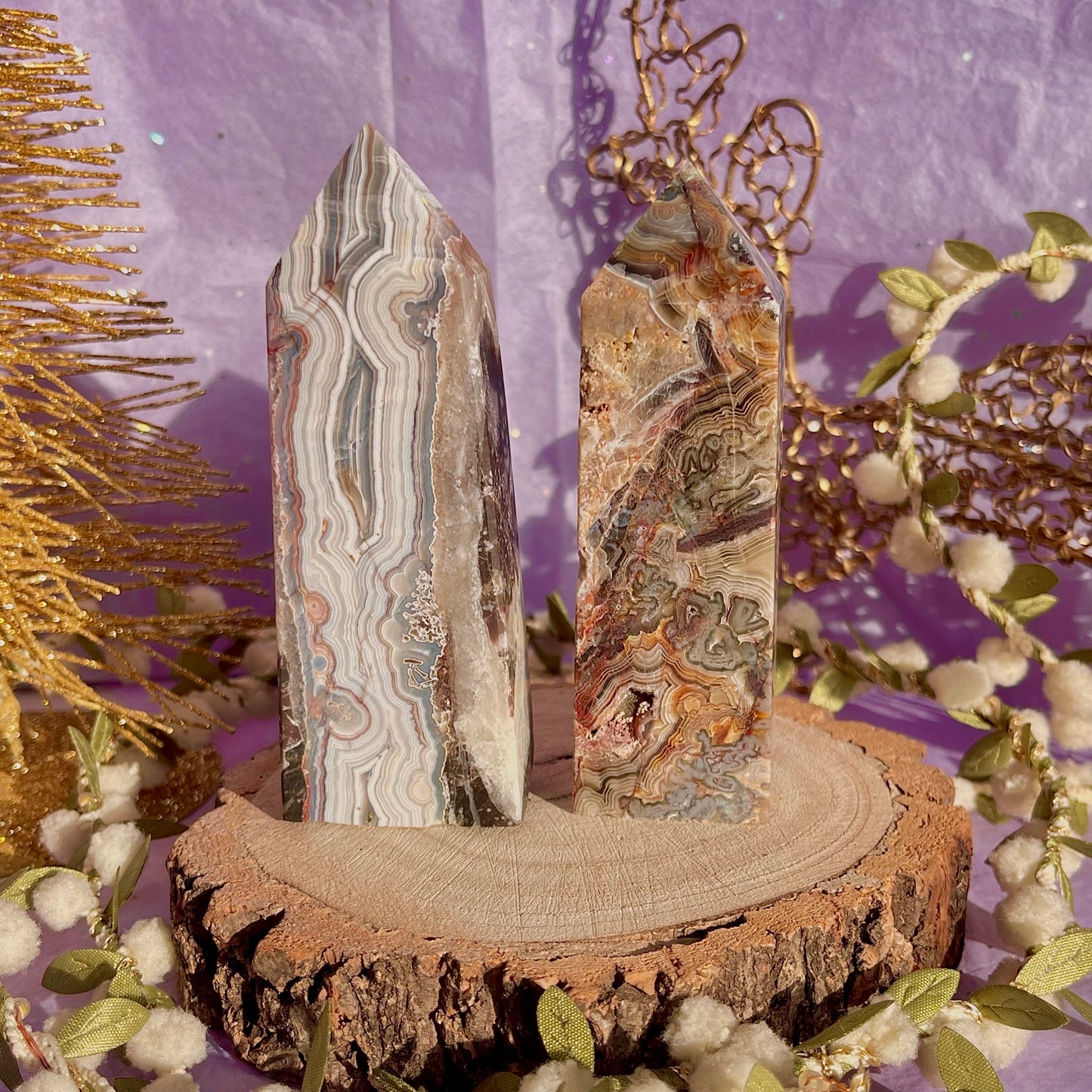 mexican crazy lace agate tower ~ choose your own