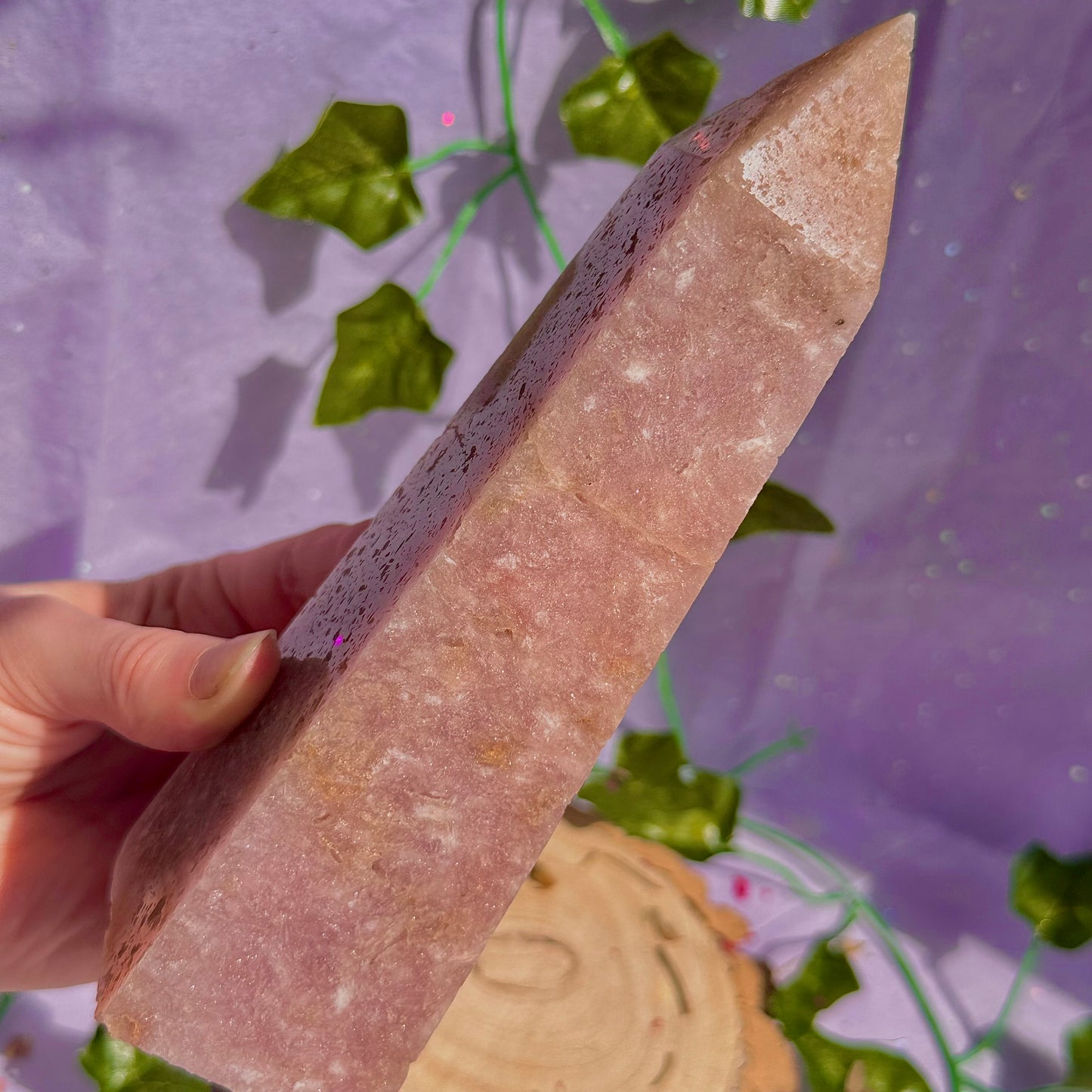 pink amethyst tower