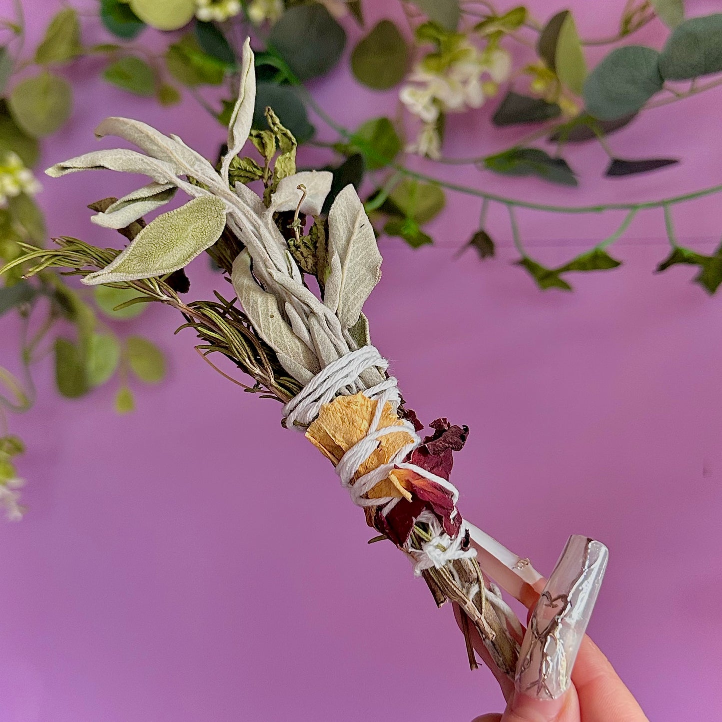 handmade herbal cleansing wands